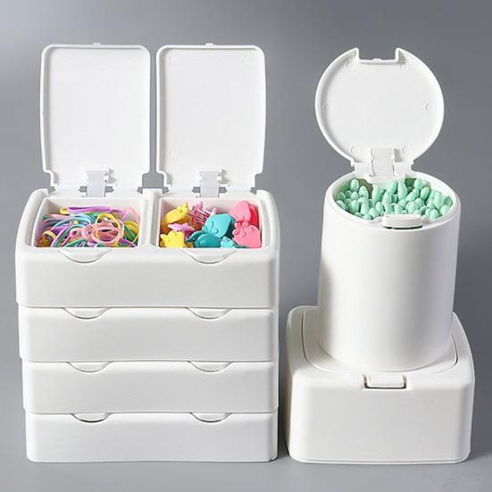 5 Stück Mini-Aufbewahrungsboxen Schubladen-Aufbewahrungsbox mit Pop-Up-Deckel Schreibtisch-Aufbewahrungsorganizer für Büro, Zuhause, Aufbewahrung kleiner Gegenstände