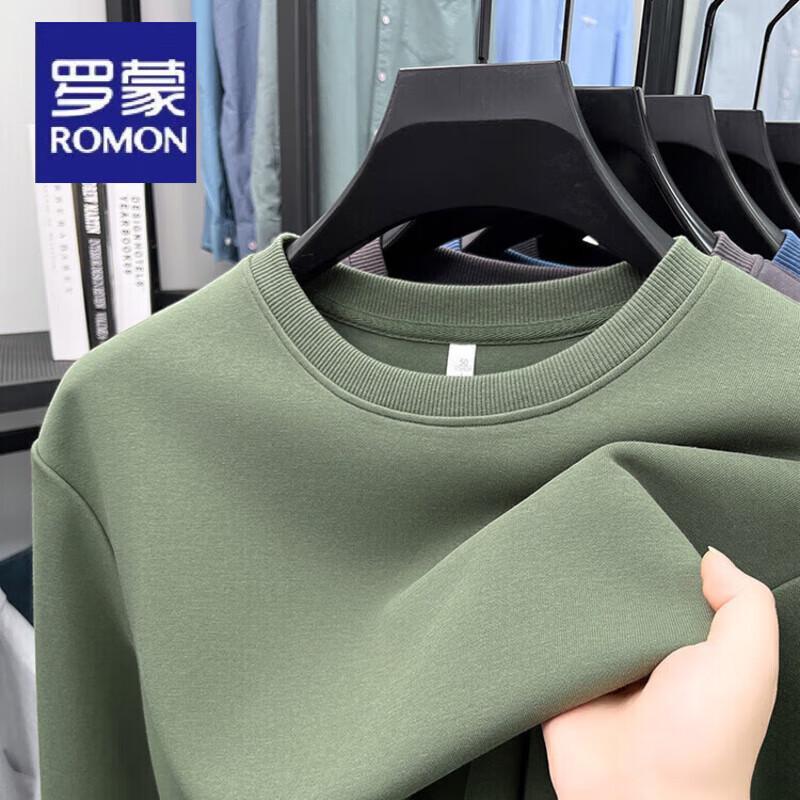 Luomon Men's Casual Round Neck Long Sleeve Sweatshirt