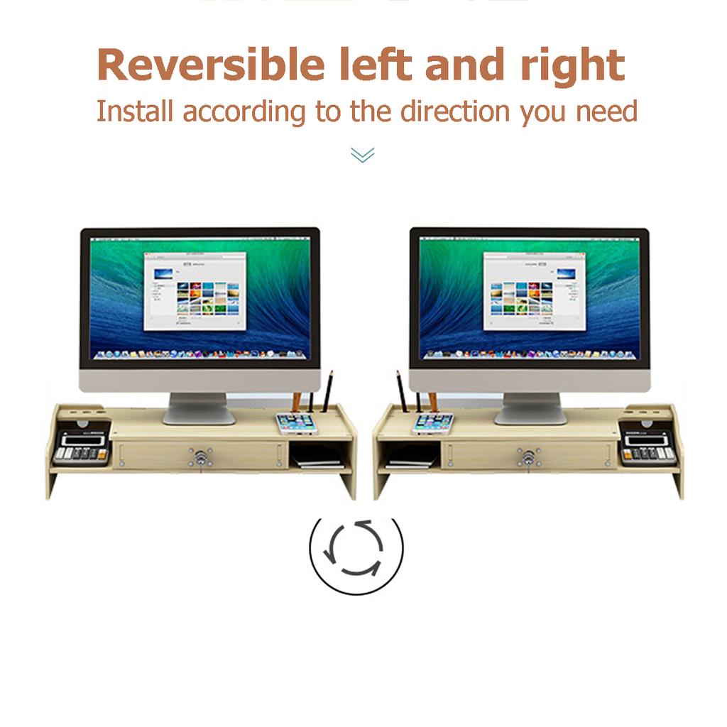 Buy 11.5cm Computer Monitor Riser Desk Table Laptop Stand Shelf ...