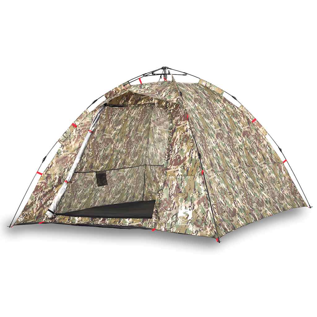 Fishing Tent for 4 Persons Camouflage Pattern Quick Release
