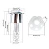 Toilet Dual Flush Round Shape Push Button Round Shape Electroplating Water Tanks
