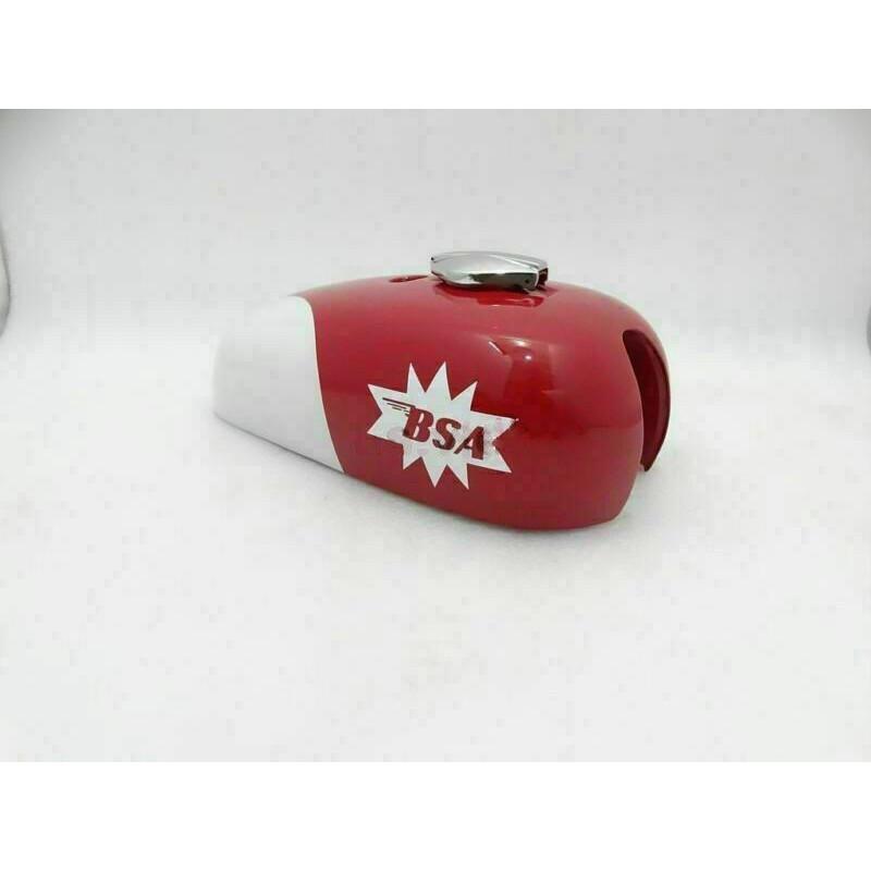 BSA A65 Spitfire Hornet 2 Gallon Fuel Petrol Gas Tank Red And White Painted