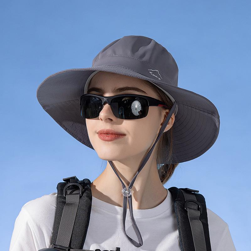 Outdoor Ice Silk Sun Hat With Wide Brim For Summer Beach Water Sports
