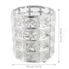 Rounded Crystal Glass Crystal Glass Cosmetic Organizer Cosmetic Storage Bucket  Pen Pencil Storage