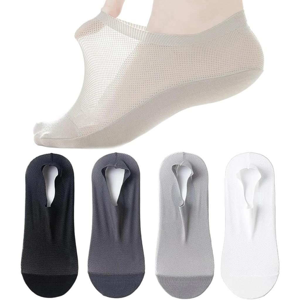 Ultra Thin Liner Non Slip No Show Socks, No Show Socks Women Men, Soft Breathable Ice Silk Sock