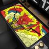 New Keyboard Pad Lock Edge Extended Mousepad Office PC Black And White Manga Desktop Protection Mat Dragon Design Mouse Pad Rug