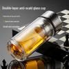 Portable Double-Wall Borosilicate Glass Tea Infuser Bottle
