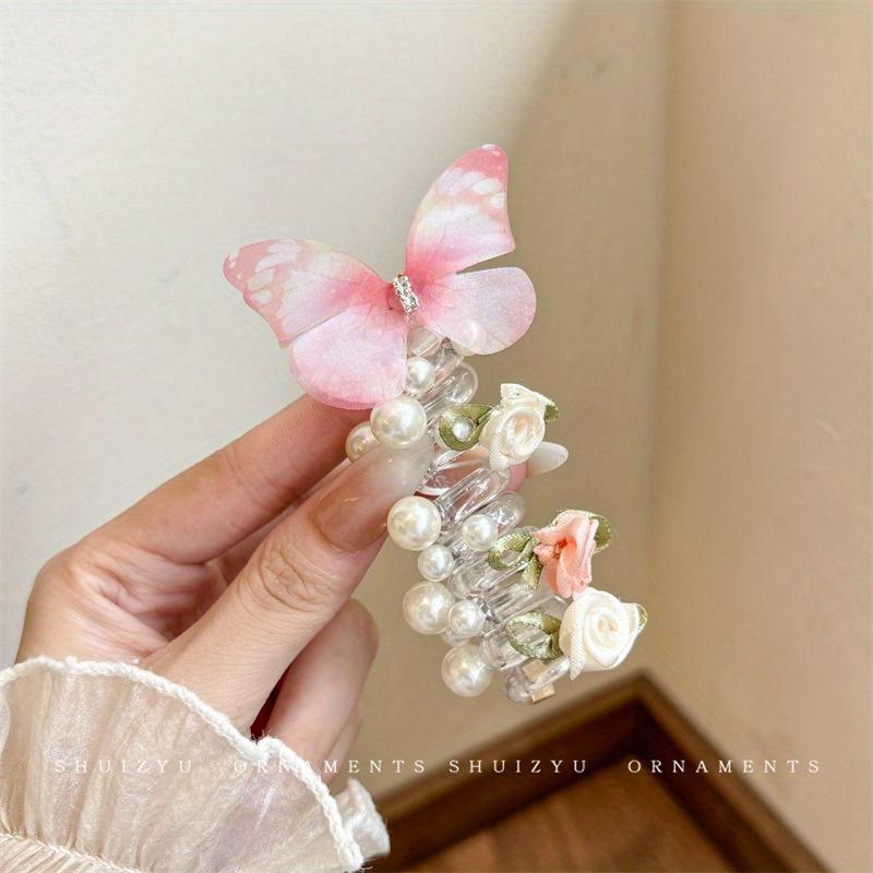

Mesh Butterfly Headbands for Girls – Cute Round & Floral Design, Perfect for Daily & Party Wear – All-Season рожевий