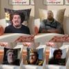 Funny D-Drachenlord Rainer W-Winkler Cushion Cover Pillowcase Short Plush Invisible Zipper Room Sofa Cushion Cover