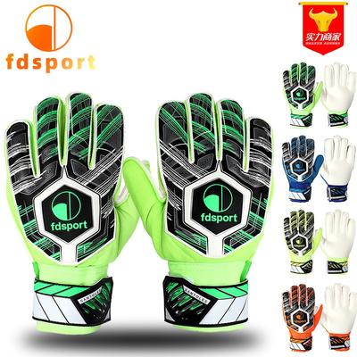 Football Goalkeeper Gloves With Finger Protection Latex Palm Youth Training Match Use