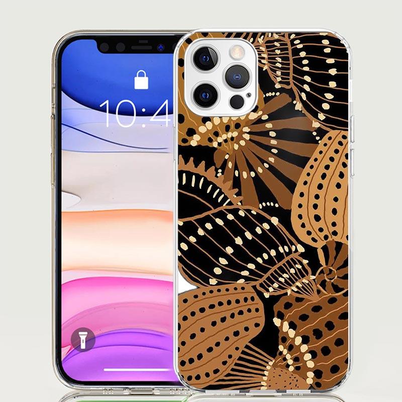 African Style Fabric Pattern Phone Case For iPhone 18 17 Air 16 15 Plus 11 14 Pro Max 13 Mini 12 7 8 + SE Pattern Art Customized Co