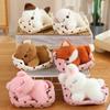 Cartoon Sleeping Animal Nests Dog Cat Bear Bunny Pig Fox Plush Toys Baby Sleeping Doll Birthday Valentine's Day Gifts Decor
