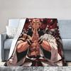 Ryomen Sukuna Jujutsu Kaisen Super Warm Blanket Students Plush Throw Blanket Fluffy Outdoor Flannel Bedspread Sofa Bed Cover