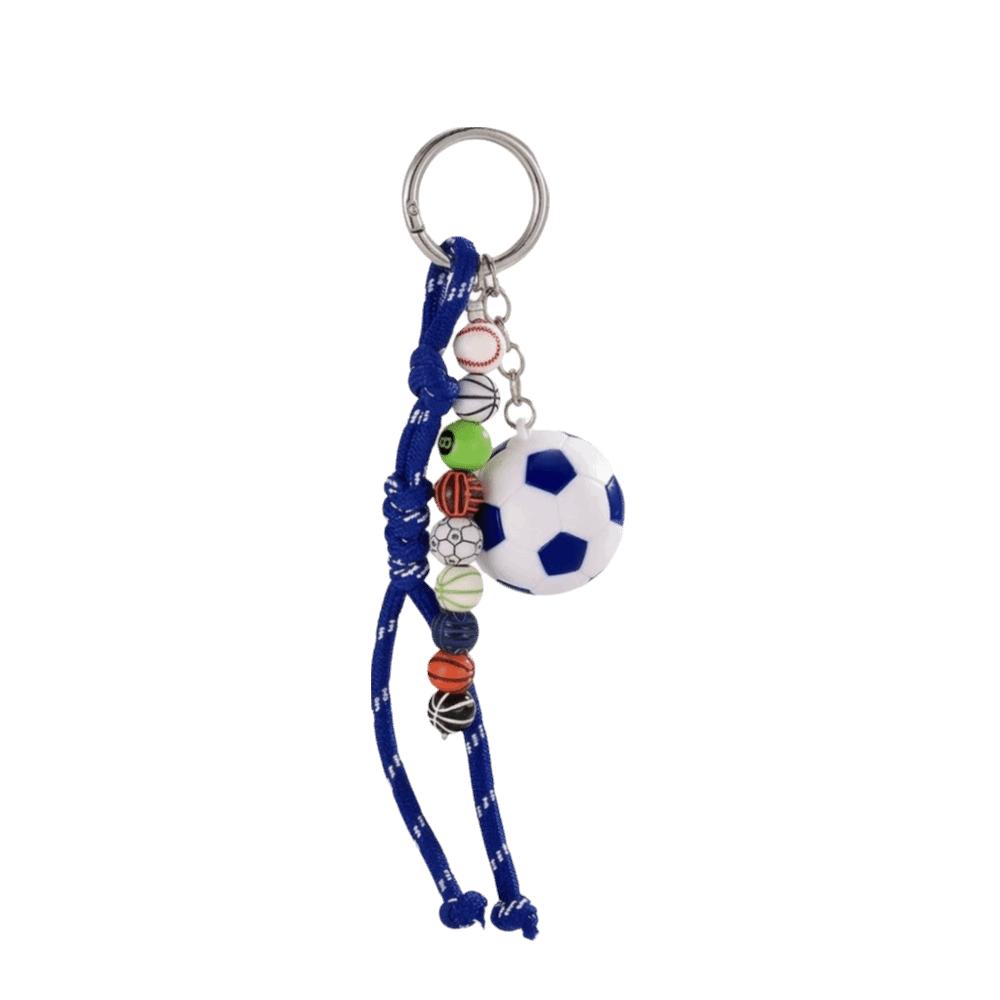 

Cartoon Sports Ball Keychain Soccer Bag Hanging Pendant Birthday Party Favor синій