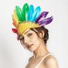 Indian Feather Head Dress Headband New Head-Mounted Feather Headwear Stage Performance Hair Accessories