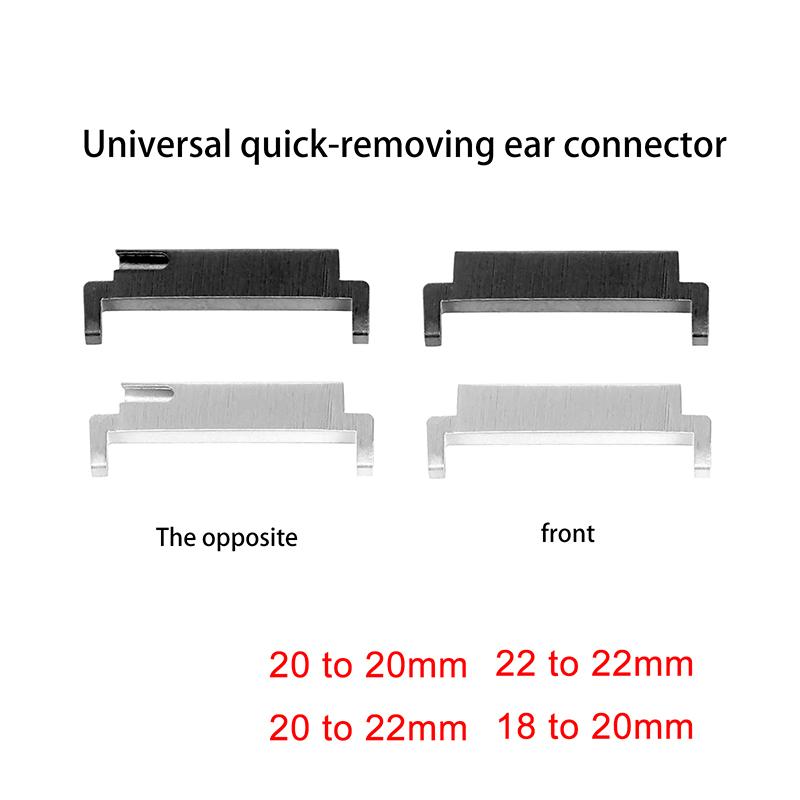 Watch Band Adapters 20Mm To 18Mm 20Mm 22Mm To 22Mm 22Mm To 20Mm Quick Release Pins Watchband Connector Spring Bars