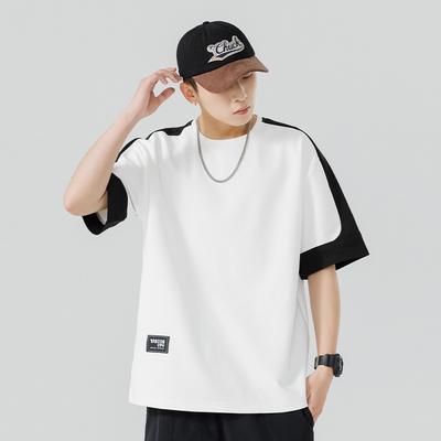 Herren Sommer Lässig Locker Mode Buchstaben Druck Bequem Rundhals Kurzarm T-Shirt Top