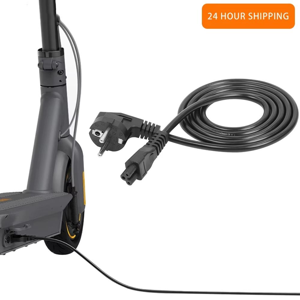 Electric Scooter Power Supply Adapter Cord Copper Core Power Adapter Cord  For Ninebot MAX