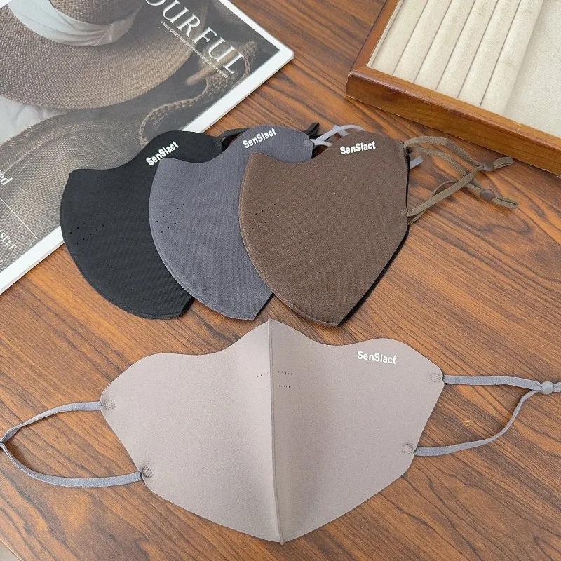 Winter Windproof Cold-proof 3D Thin Fleece Mask Warm Comfort Breathable Solid Color Outdoors Face Masks for Men 2025