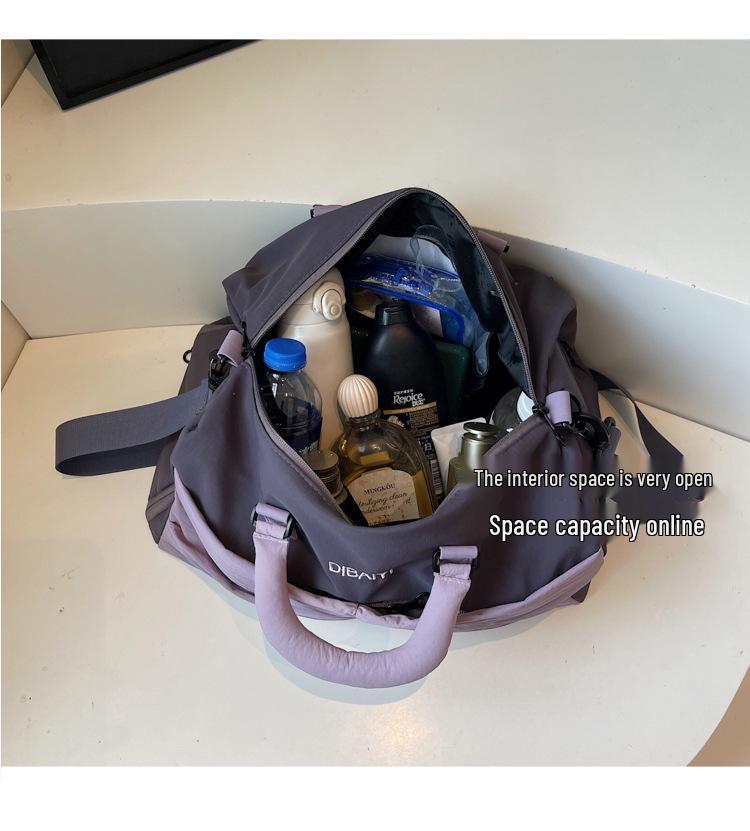 Modische Grenzüberschreitende Fitness-Tasche für Damen: Leichte Sport-Reisetasche mit Nass-/Trockentrennung.