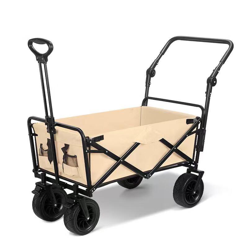 Foldable Outdoor Camping Cart with 8-inch Wheels