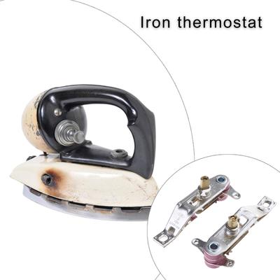 2Pcs Mechanical Thermostat Temperature Control Part Electric Iron Repair Parts Temp Controller Steaming Iron Regulator