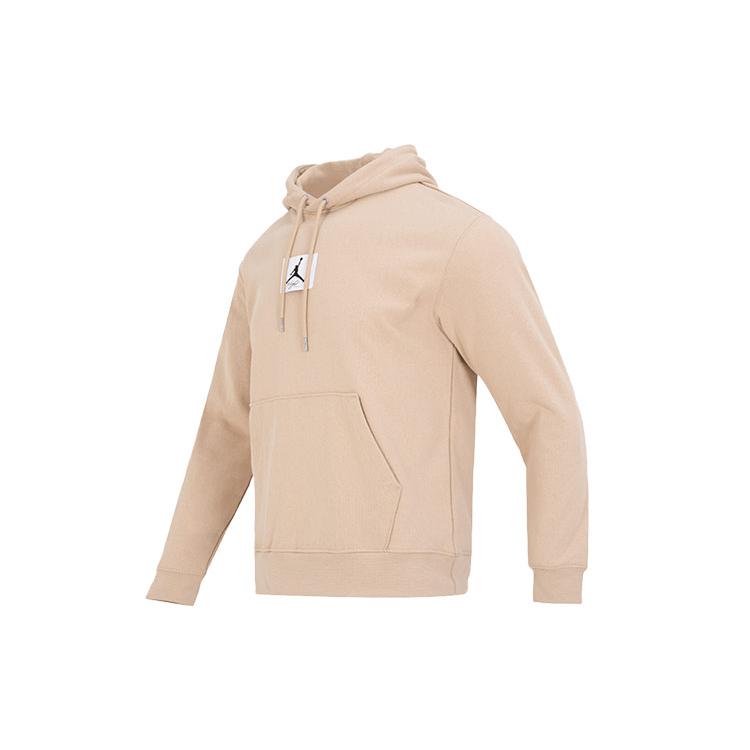 Jordan Sweatshirts Men's Khaki Fleece Lined Hooded Moderate Regular DQ7339-277