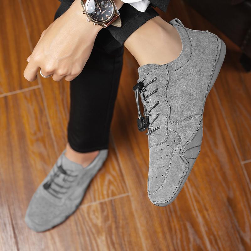 Men 'S Casual Shoes Leather Fashion Men 'S Sneakers Handmade Breathable Men 'S Loafers Boat Shoes Plus Size