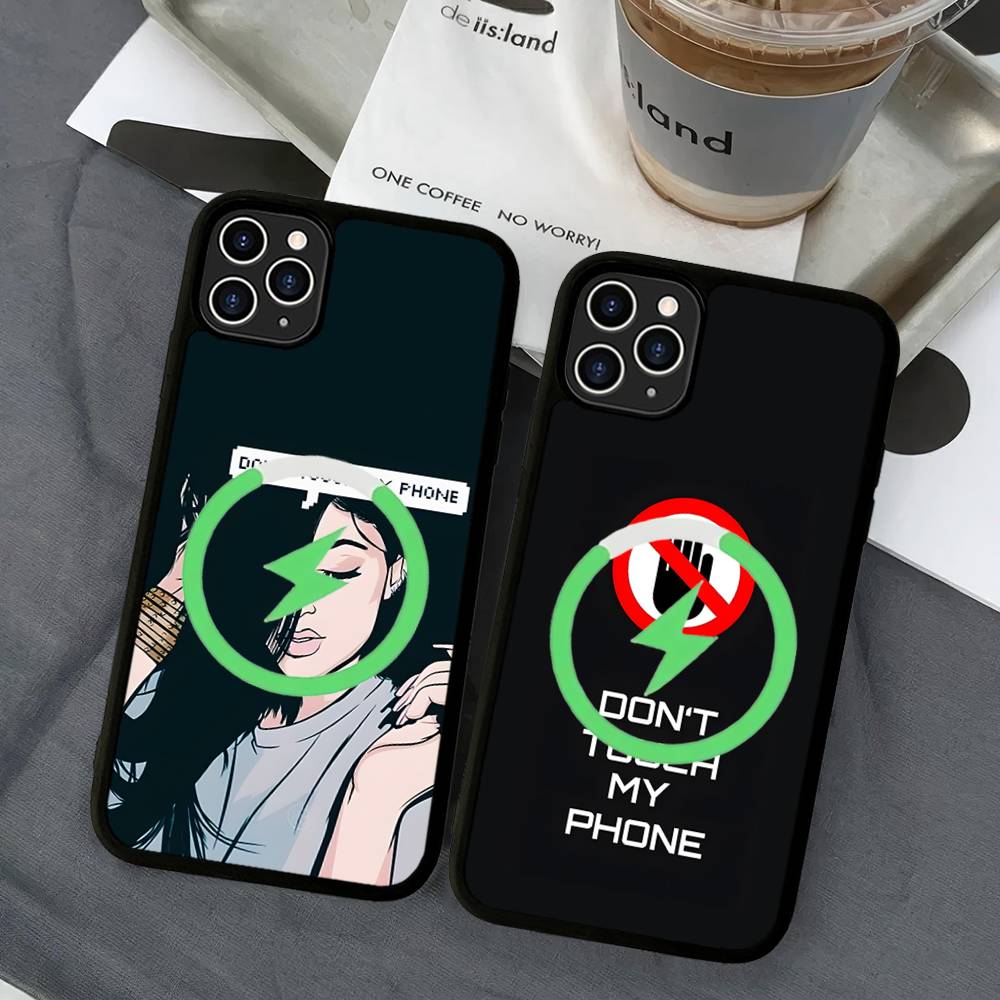 Dont Touch My Phone Pattern For Magsafe Magnetic Case For IPhone 17 Air 16 15 14 13 12 11 Pro Max Plus Wireless Charging