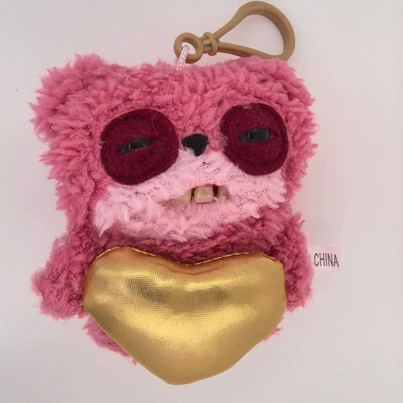 Fuggler Ugly Monsters Original Teeth Plush Toys Gap-Toothed Spongebob Eyed Leopard Print Plush Keychain Pendant Hot Gifts