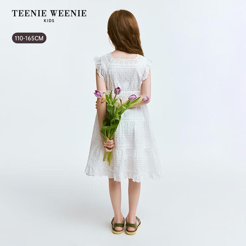 Teenie Weenie Kids Girls' Pastoral Fly Sleeve Waist Dress