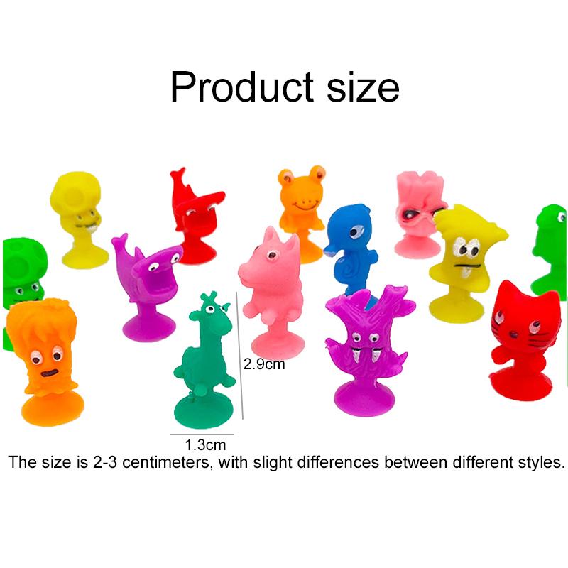 15/30/50pcs Mini Suction Cup Doll Silicone Party Favors Festival Gathering Gifts Cute Mini Monsters Mutual Adsorption TMZ