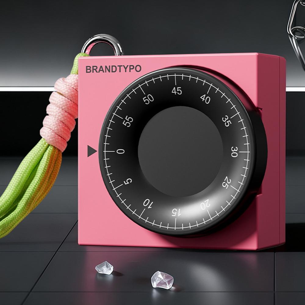 Portable Kitchen Visual Timer Rotary Children Study Timer Self-discipline Digital Timer  Children