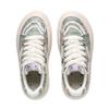 Li Ning Cream Puff Platform Slip Resistant Abrasion Resistant Low top Skateboard Shoes Women's Green AZGU012-7