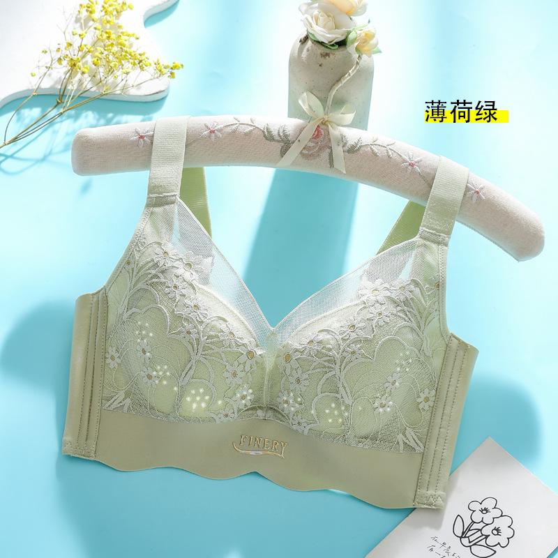 Underwear Summer Thin Gathering Bra Small Chest Not Empty Cup Ultra-thin Breathable No Steel Ring Underwear Women