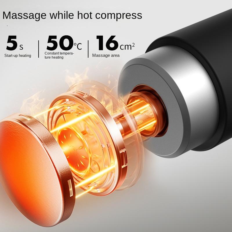 New Electric Powerful Percussive Mini Hot and Cold Massage Gun Muscle Relaxation Home Portable Gym Use Fascial Massager Gun
