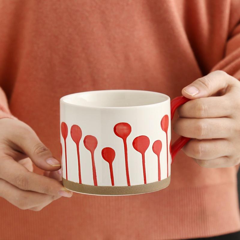 Couple Japanese Ceramic Water Mug Coffee Mug Milk Mug Home Hand Painted Cup to Cup Couple