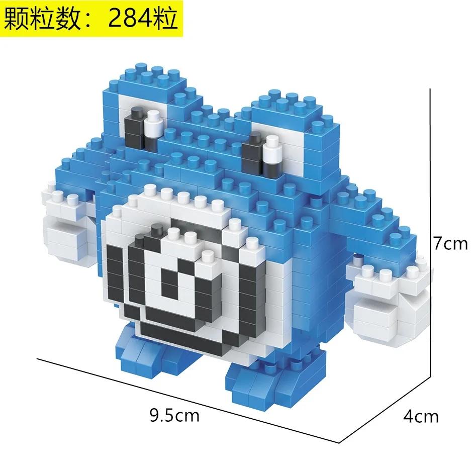 Pokemon Micro Building Blocks Marowak Jigglypuff Gengar Mudkip Piplup Raichu Gyarados Pikachu Mini Brick Figures Toy  For Kids