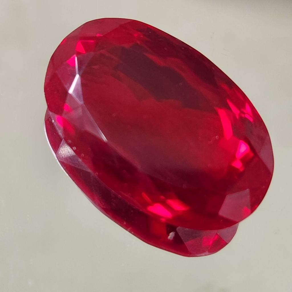 74.35  Ct Heated CERTIFIED Red Ruby Stunning  Shape Oval  Loose Gemstone