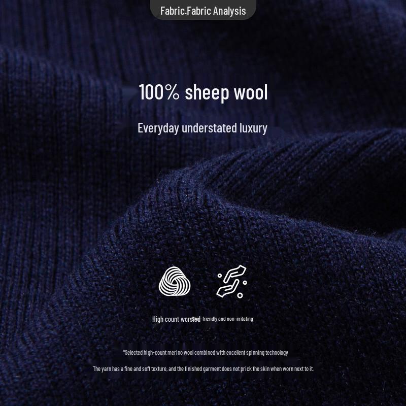 Navigare Women's Faux Two-Piece All Wool Knitted Sweater