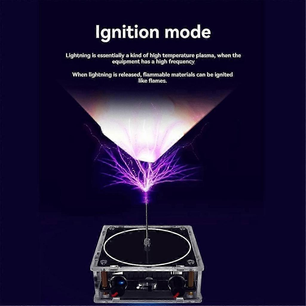 Bluetooth Music Coil, Touchable Artificial Spark Arc Generator, Science Teaching Experiment Tool Eu Plug