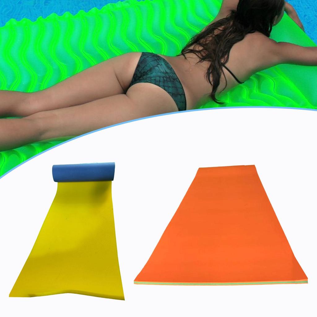 Wasserschwimmmatte Liegematte Wassermatte 1,8m x 0,55m Schwimmmatte Schwimmer