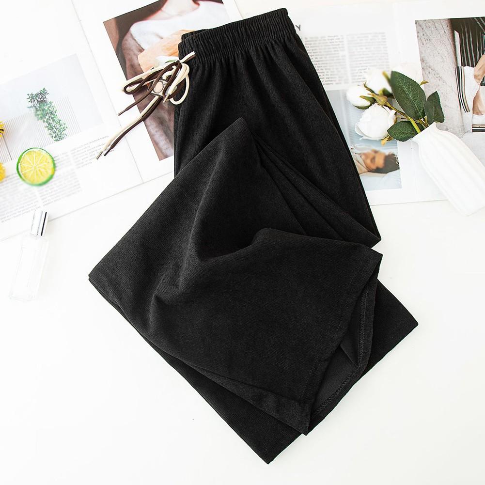 Beach Pants Casual Sports Pants Corduroy Wide Leg Pants