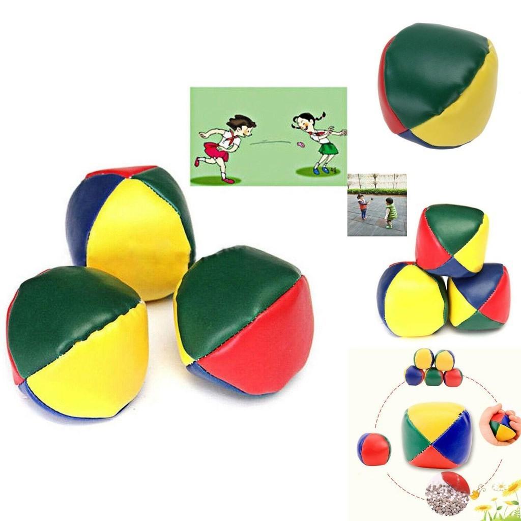 כדור ג'אגלינג צבעוני שקית שעועית קלאסית צעצוע ספורט חוץ לילדים פעילויות כיפיות