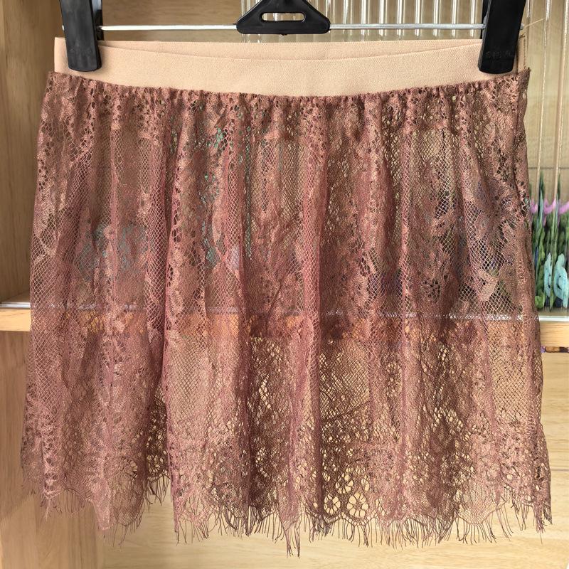 Spring and Autumn Women's Plus Size Layered Lace Hip-Covering Short Skirt Apron