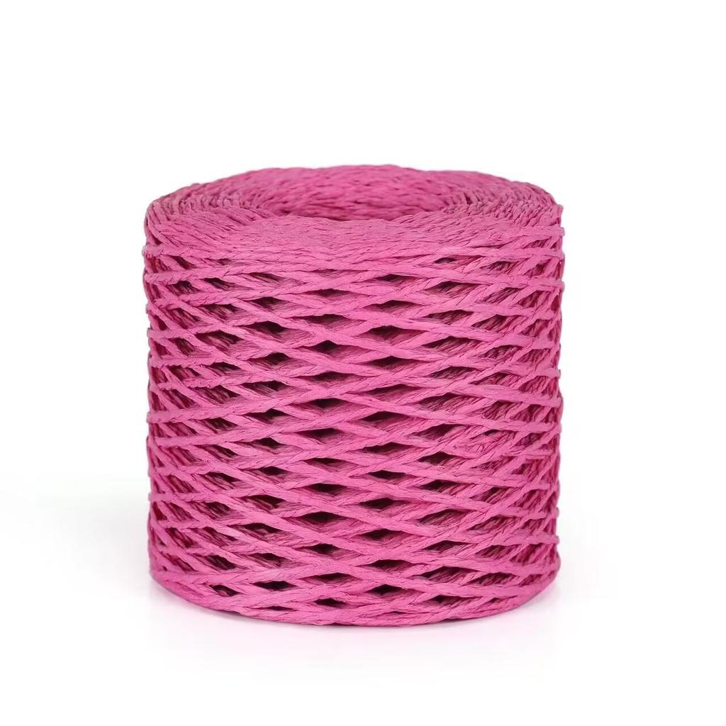 Mengchu DIY Raffia Woven Bag and Summer Straw Hat Materials 100% Cotton Thread for Hand Knitting Fancy Yarn Style