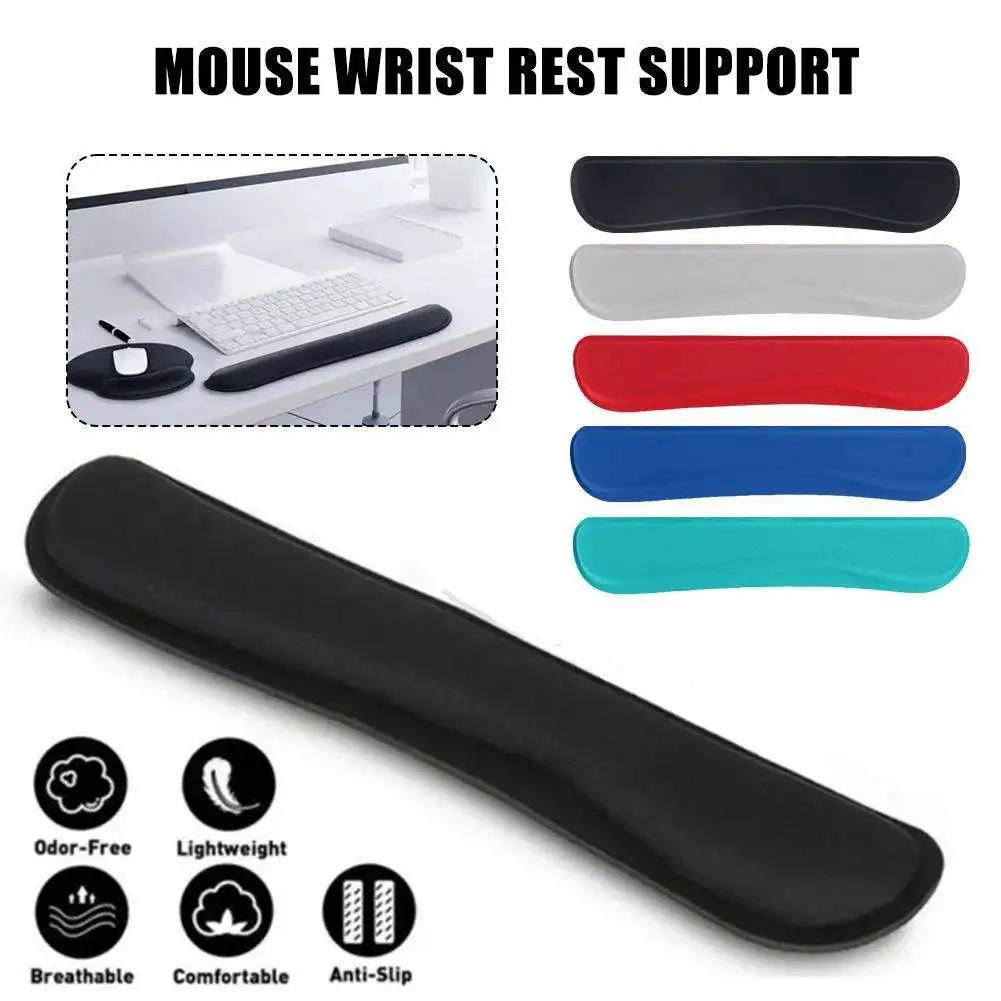 New Keyboard Wrist Rest Pad Non-slip Mouse Pad Memory Foam Superfine Fibre For PC Computer Gaming Keyboard Platform Rest
