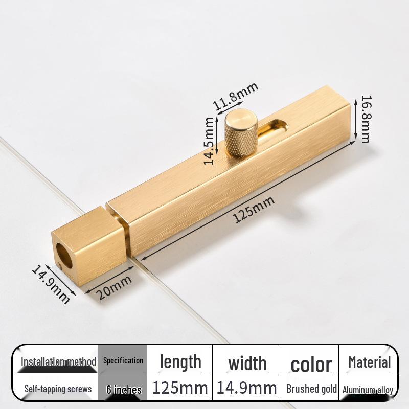 No-Drill Bathroom Door Latch: Simple Lock for Toilet & Sliding Doors