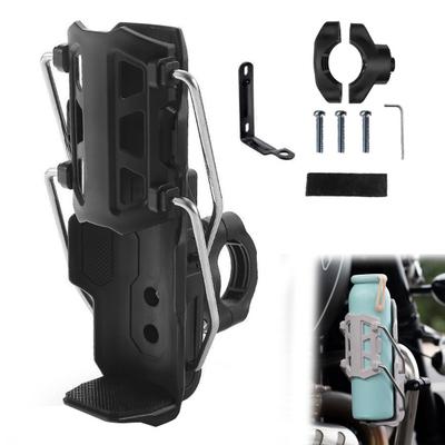Adaptive Cycling Water Bottle Holder 360 Degree Rotatable Automatic Clamping Bicycle Water Bottle Cage Universal Motorcycle Bike Water Bottle Mount