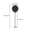 Noise Reduction Microphone Windshield Round Shape Mic Wind Shield  Studio Recording